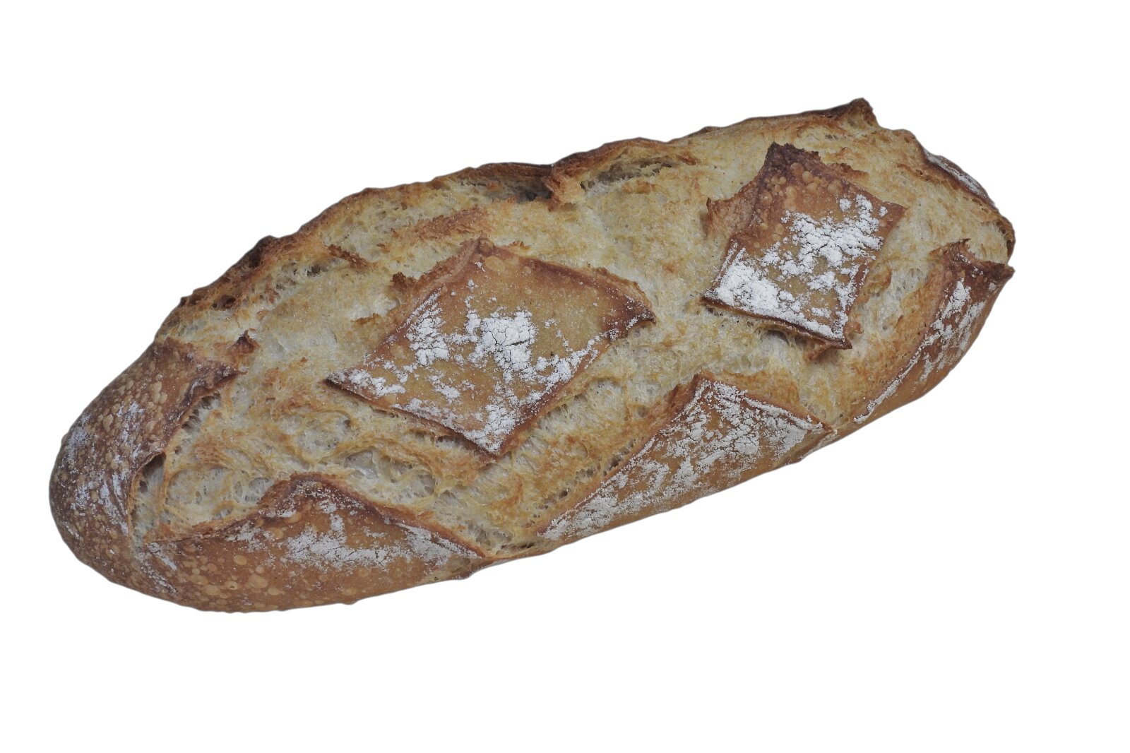 Pain sans levain au blé anciens type 65