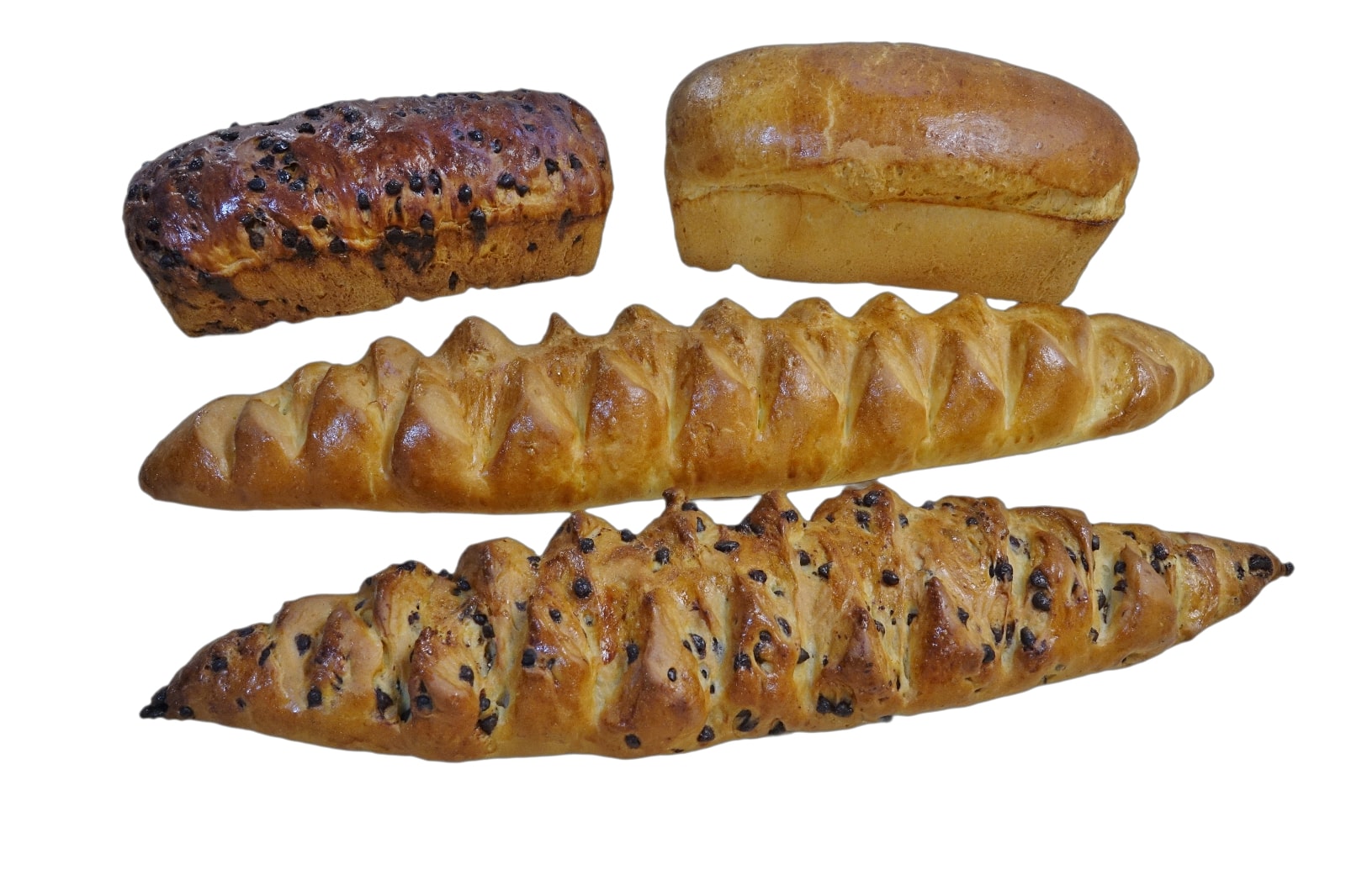Pain de mie et baguette viennoise