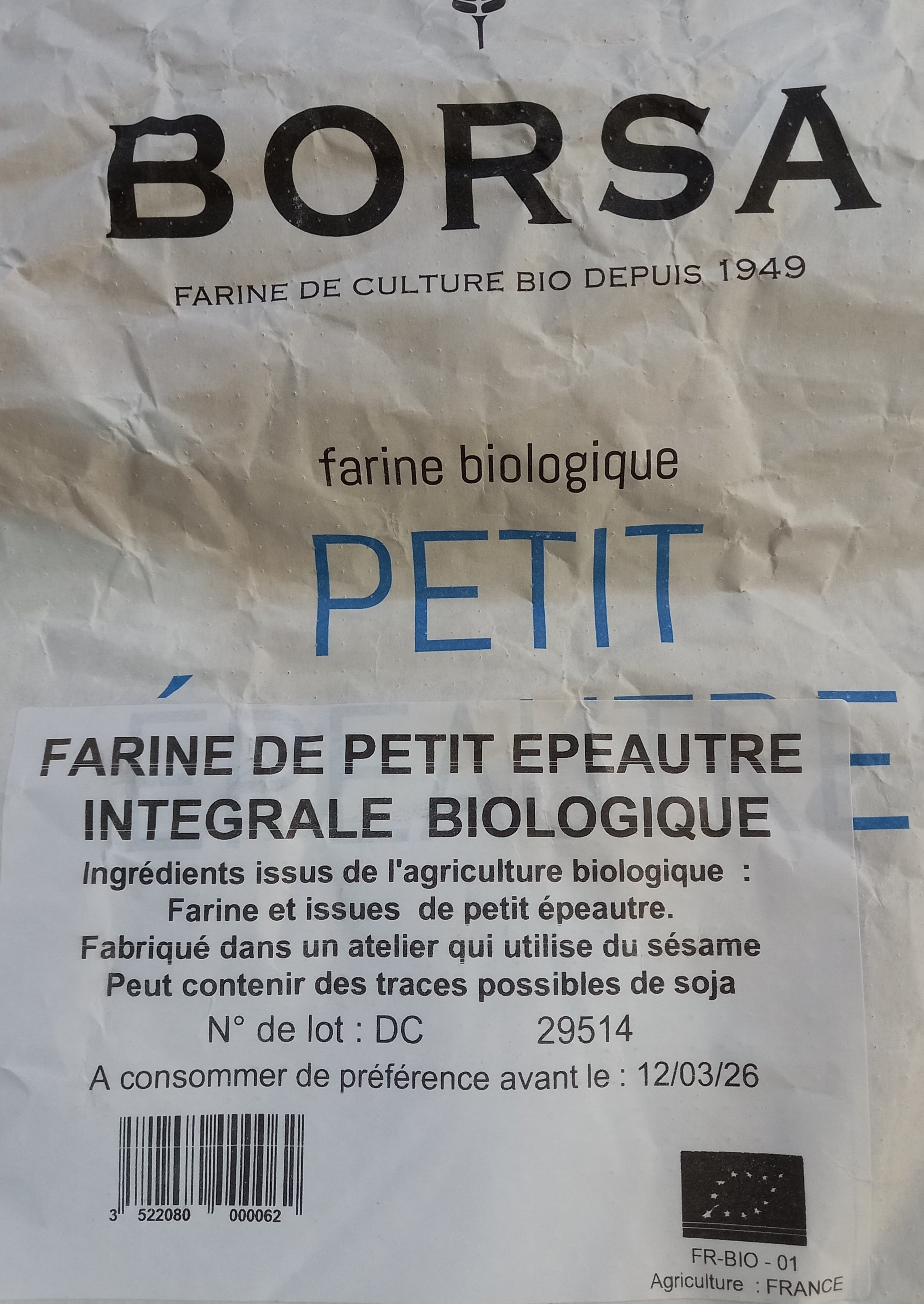 Pain au petit épeautre