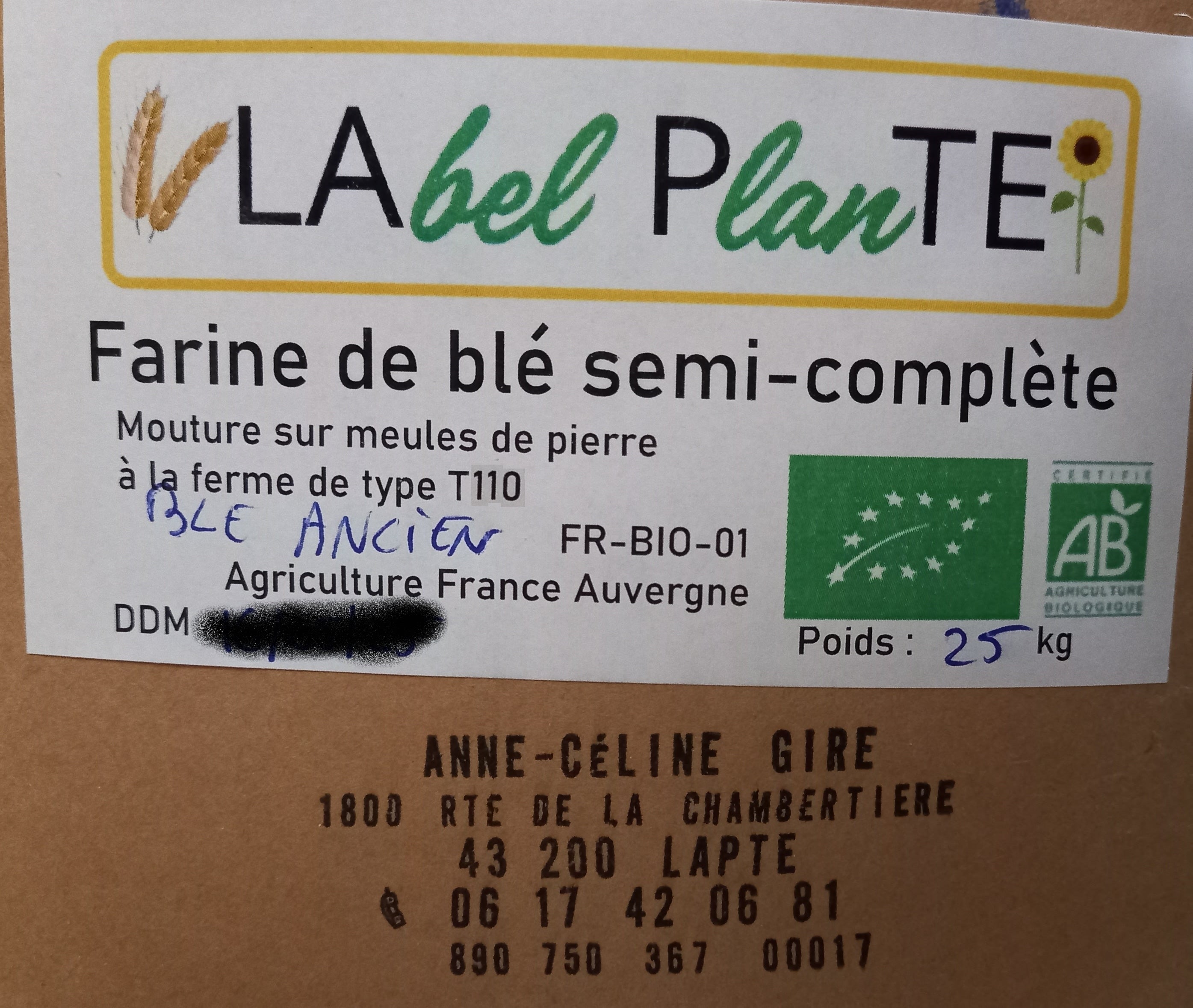 Pain aux blés anciens T110
