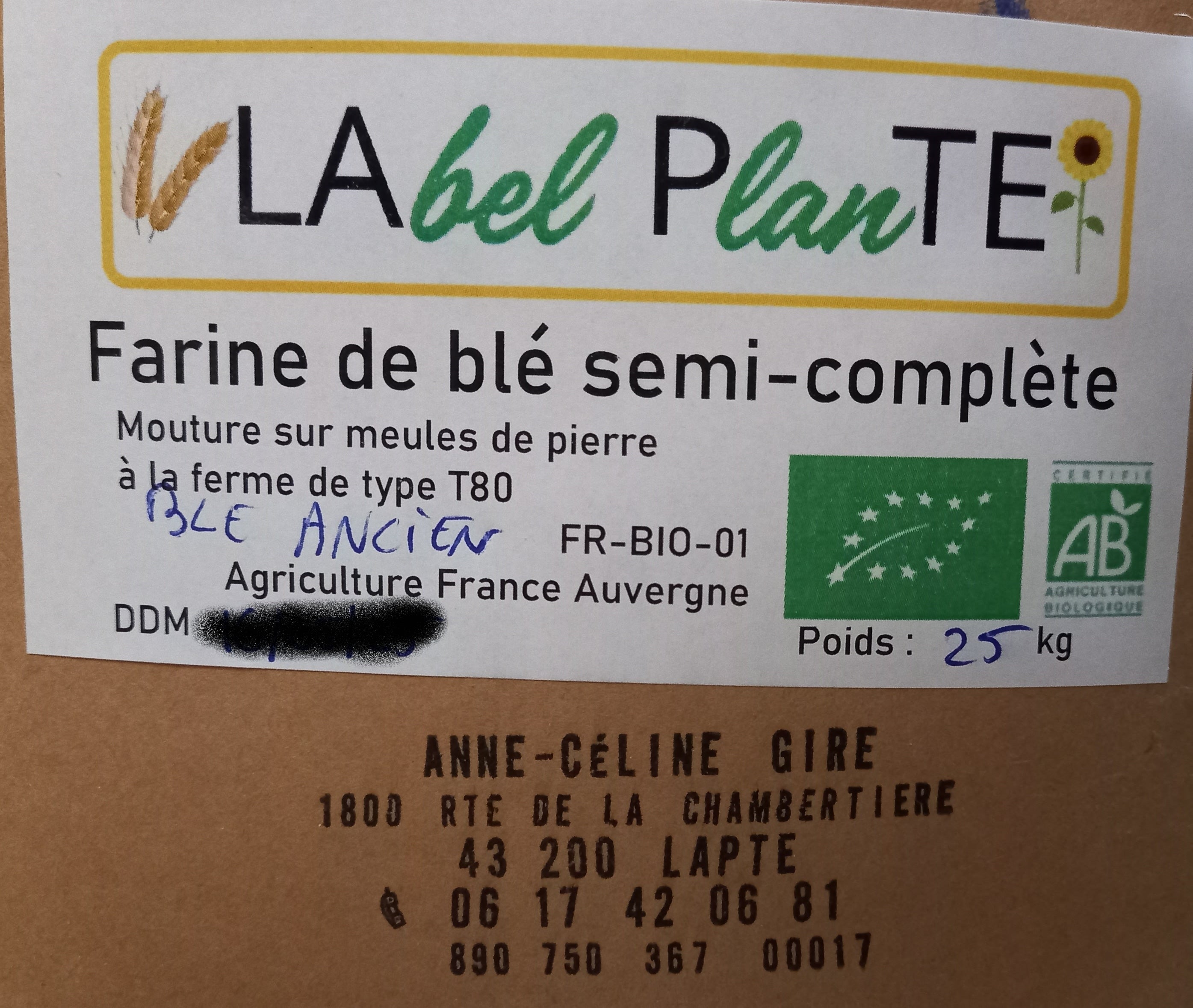Pain aux céréales sur farine Type 65